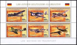 R. D. Du Congo 2006 - Avions Militaires Allemands 2e Guerre Mondiale - BF 6 Val ** Neufs // Mnh - Nuovi
