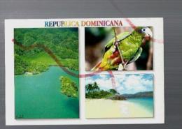 Cpm St001486 3 Vues Sur Carte Plage , Perroquet , Baie - Dominicaanse Republiek