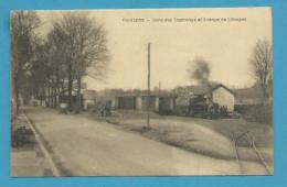 CPA Chemin De Fer Gare Des Tramways Et Avenue De Limoges - Train - THIVIERS 24 - Thiviers