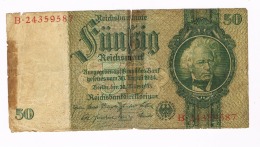 GERMANIA (GERMANY) -  TERZO REICH:     50 REICHSMARK SERIE B 30.03.1933 - 50 Reichsmark