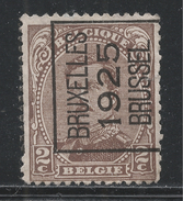 Belgium 1925. Scott #109 (M) King Albert I * - Typos 1922-26 (Albert I.)