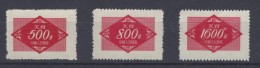 1954 CHINA MILITAR STAMPS MICHEL NR 12/14 MNH WG LIKE USUAL - Franquicia Militar