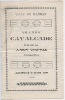 63 - RANDAN - Programme 1927 - Grande Cavalcade - Programme Et Chanson Du Carnaval De Randan - Manifestazioni
