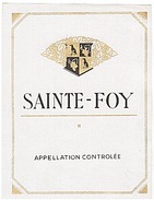 ETIQUETTE - VIN - SAINTE - FOY - - Bordeaux