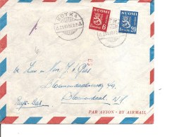 Finlande ( Lettre Par Avion De 1951 De Kotka Vers Les Pays-Bas à Voir) - Briefe U. Dokumente