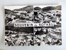 Carte Postale Ancienne : En Avion Au Dessus De ROTHAU En 4 Vues, En 1958 - Rothau