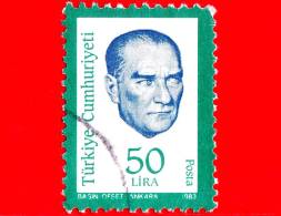 TURCHIA - Usato- 1983 - Kemal Ataturk - 50 - Gebruikt