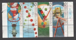 Israel 1993 The Museum Of The Beduin Cilture - Strip Used  MI.Nr. 1262/65   F0196 - Usados (con Tab)