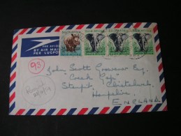 == Soth Africa,  Cv, 1960 To England Elefant - Storia Postale