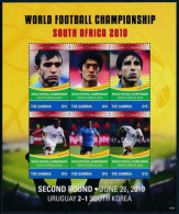 GAMBIA SHEET SOCCER FOOTBALL FUTBOL WORLD CUP SOUTH AFRICA 2010 SPORTS DEPORTES - 2010 – Südafrika