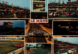 LE MANS... DIVERS ASPECTS DU CELEBRE CIRCUIT AUTOMOBILE.....CPM - Le Mans