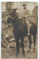 Militaire à Cheval/  Régiment ? /en Tnue De  Campagne/Photographe? /CP Retaillée / Vers1900-1920 PHOTN120 - Guerre, Militaire