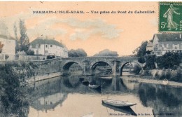 CPA     -   PARMAIN  -  L' ISLE ADAM     -    VUE PRISE DU PONT DU CABOUILLET - Parmain