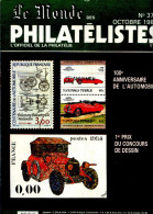 Le Monde Des Philatelistes N.379,10/1984,centenaire Automobile,rallye Monte-Carlo,Chilie En Arctique,préos 1984 - Français (àpd. 1941)