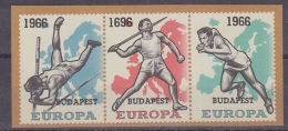 Belgie 1966 Europese Atletiekkampioenschappen Budapest Velletje Opdruk "1696" ** Mnh (29524) - Erinnophilie - Reklamemarken [E]