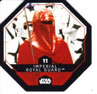 STAR WARS 2015 Vignette Jeton Image Carte LECLERC Disney Numéro 11 IMPERIAL ROYAL GUARD - Episode I