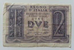 ITALIA 2 LIRE IMPERO - Italia – 2 Lire