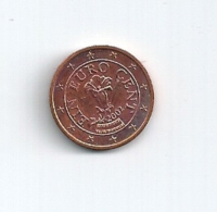 Monnaie 1 Ct Euro 2002 Autriche TTB New Euro Cent  0.01€ - Autriche