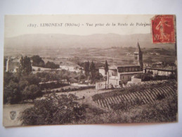 Vue Générale Prise De La Route De Poleymieux , 1910 - Limonest