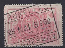 Belgium 1882  Railway "BRUXELLES DUQUESNOY"  (o) Mi.11a - Used