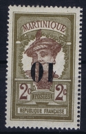 Martinique: Yv Nr 84 A  Surcharge  Renversée MH/* Falz/ Charniere  Signed/ Signé/signiert  Brun - Nuevos