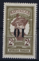 Martinique: Yv Nr 84 A  Surcharge  Renversée MH/* Falz/ Charniere  Signed/ Signé/signiert  Brun - Neufs