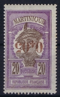 Martinique: Yv Nr 106 A   Surcharge Renversée  MH/* Falz/ Charniere Signed/ Signé/signiert Brun - Ongebruikt