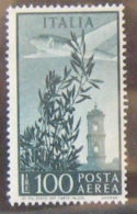 ITALIA  1955  CAMPIDOGLIO L. 100 P.A. Stelle MNH - Poste Aérienne