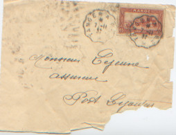 Devant D'enveloppe, Convoyeur Tanger à Fez, Maroc, 7 Novembre 1937, Lettre Affranchie à 65 C Pour L'intérieur - Lettres & Documents