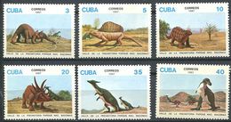 162 CUBA 1987 - Dinosaure Animal Prehistorique (Yvert 2773/78) Neuf ** (MNH) Sans Trace De Charniere - Neufs