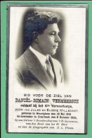 Bidprentje - Daniël Romain VERMEERSCH Soldaat Bij Het 4de Vervoerskorps - Wevelghem 1910 - Etterbeek 1930 - Religion & Esotérisme