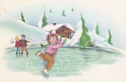 Skating At Frozen Lake 1965 - Patinage Artistique