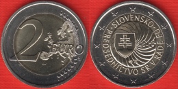 Slovakia 2 Euro 2016 "Presidency Of The EU" BiMetallic UNC - Eslovaquia