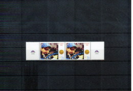 Slovenia 2000 Michel 326 Abart / Variety Blaue Punkt Auf Brillen(linke Bfm.)/Blue Point On Obstacles (left Stamp) - Summer 2000: Sydney
