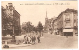 BRUXELLES - MOLENBEEK    -----   Boulevard Du Jubilé Et Eglise St- Remy - St-Jans-Molenbeek - Molenbeek-St-Jean