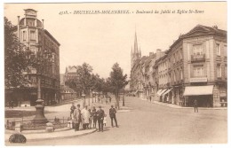 BRUXELLES - MOLENBEEK    -----   Boulevard Du Jubilé Et Eglise St- Remy - Molenbeek-St-Jean - St-Jans-Molenbeek