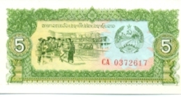 6-931. Billete Laos. 5 Kip 1979 - Laos