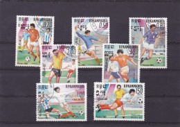 SPORTS,SOCCER,1985,7 USED,STAMPS,KAMPUCHEA. - Usati