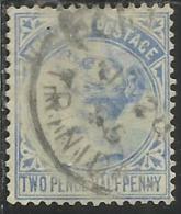 TRINIDAD 1883 1884  QUEEN VICTORIA REGINA VITTORIA 2p 2 TWO P USATO USED OBLITERE´ - Trinidad Y Tobago