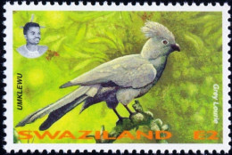BIRDS-TOURACOS-LORIKEETS-SET OF 4-SWAZILAND-1995-SCARCE-MNH-B9-598 - Cuculi, Turaco