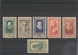 FRANCE  1943 N° Y&T :587/592** LUXE - Nuevos