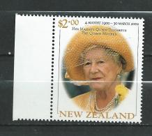 New Zealand 2002 H.M. Queen Elizabeth, The Queen Mother.MNH - Ungebraucht