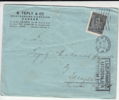 41452- KING ALEXANDER, STAMPS ON COVER, SEEDS COMPANY HEADER, 1933, YUGOSLAVIA - Lettres & Documents