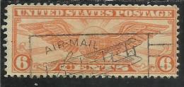 UNITED STATES STATI UNITI USA 1934 AIR MAIL POSTA AEREA Winged Globe GLOBO ALATO CENT. 6 6c USATO USED OBLITERE´ - 1a. 1918-1940 Oblitérés