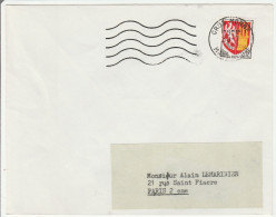 Gros Morne Martinique 1966 - Lettre - Flamme à Vagues - Storia Postale