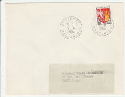 St Pierre Martinique 1966 - Lettre - - Storia Postale