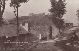 Suisse -  Sion -  Château De Tourbillon Vu De Valère - Sion