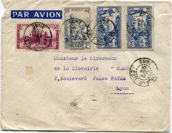 COTE D'IVOIRE LETTRE PAR AVION DEPART OUME 10 FEV 42 COTE D'IVOIRE POUR LA FRANCE - Lettres & Documents