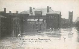 LOOKING W. ON FOUR TH STREET. DAYTON . O . FLOOD . - Dayton