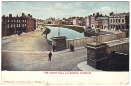 The Town Hall And Brinks, Wisbech - Bennett Bros - Postmark 1905 - Autres & Non Classés